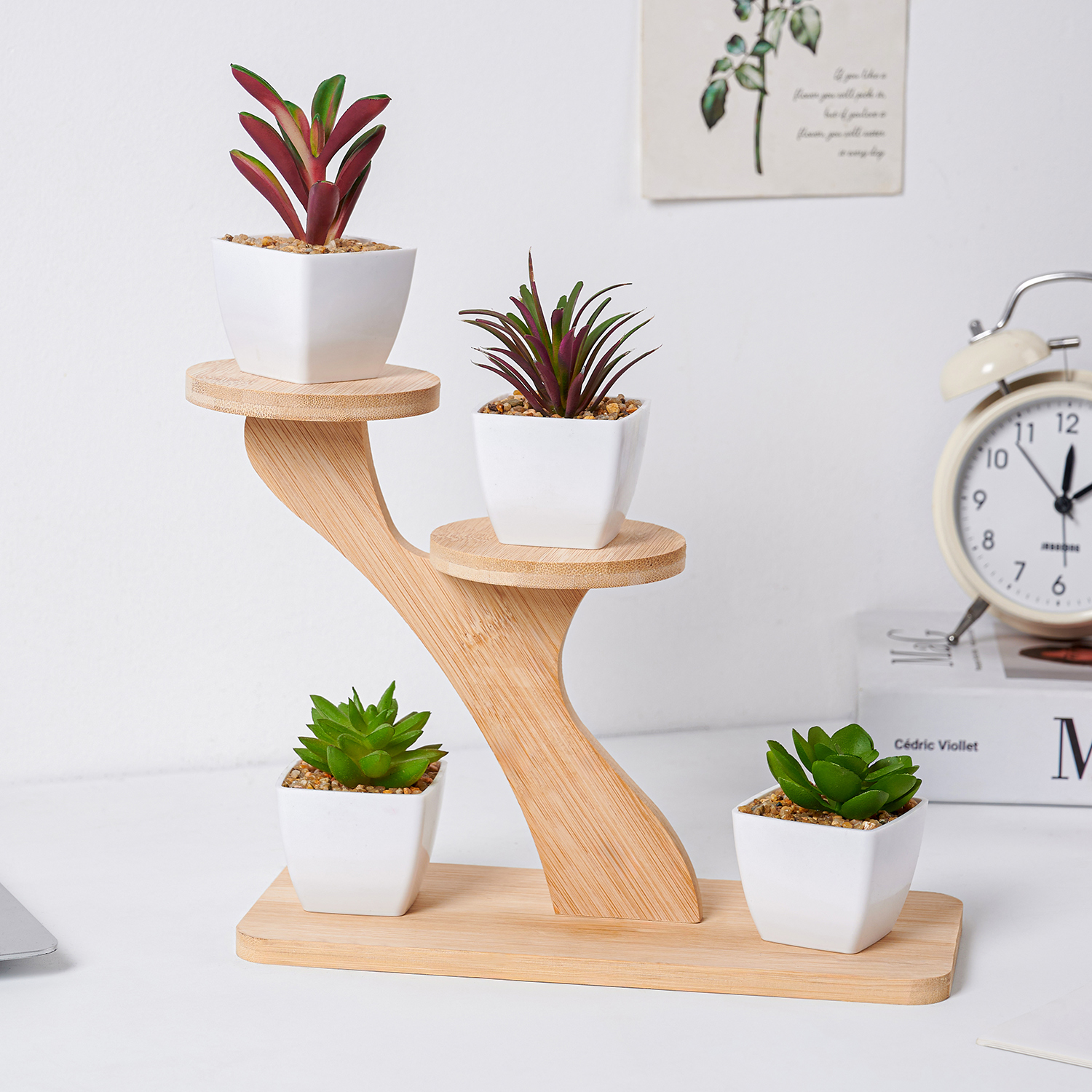 小型装饰花架子创意桌面置物架