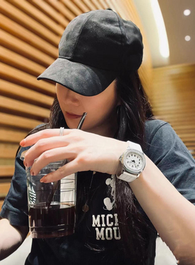 赵露思同款鹦鹉螺手表雷轻奢小众方型女PP镶钻石英表硅胶带5167