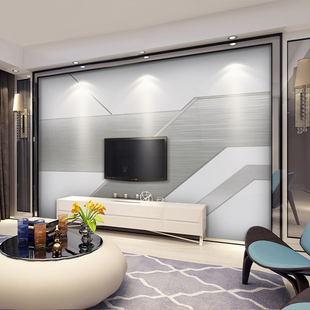 现代装饰北欧家用简约壁纸墙纸浮雕大气电视壁画背景墙墙影视卧室