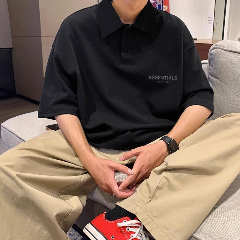 FOG MIKI潮牌FEAR OF GOD复线ESSENTIALS纯棉POLO情侣男女短袖T恤