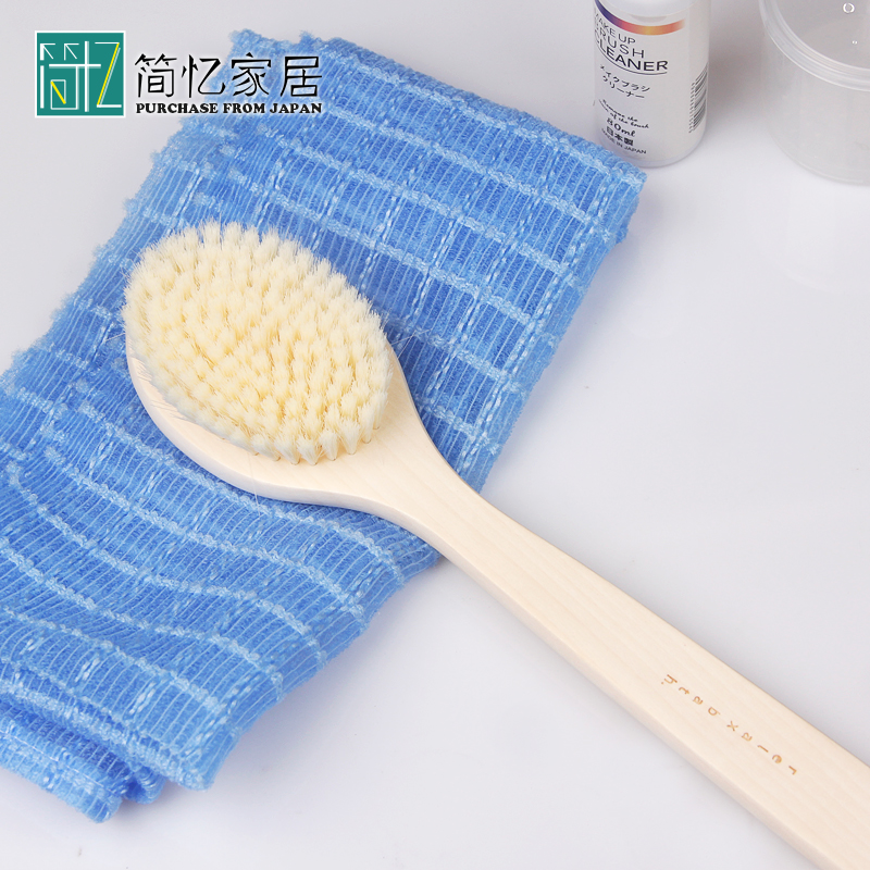 日本AISEN长柄洗澡刷按摩刷软毛沐浴刷搓背神器搓澡不求人刷子