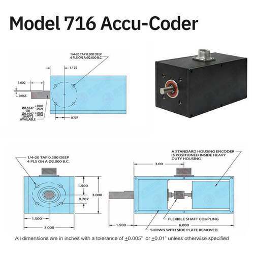 ACCU-CODER 编码器：Accu-Coder 716-0100-HV-HD14-6-S-T-N 按需