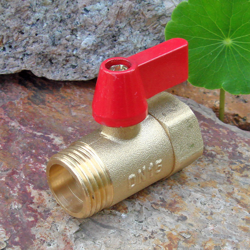 黄铜阀体金属小手柄冷热水油气球阀开关DN15四分内外丝管道阀门