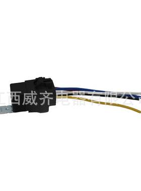 WQE威齐防水汽车继电器WLVF1Q裙边40A14VDC底座线金属靠背1组转换