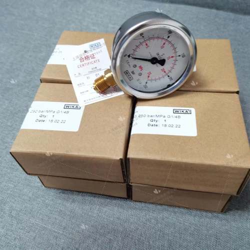 213.53.063充液耐震压力表 原装WIKA正品 现货 0-250BAR G1/4径向