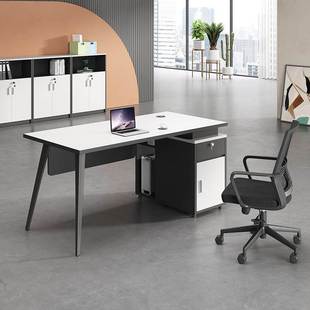 办公室办公桌椅组合1.4米职员单人简约现代1.2米电脑桌员工位