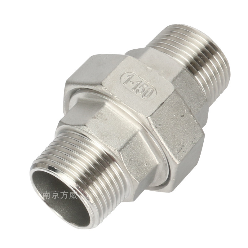 304不锈钢双外丝活接接头由任直接4分6分1寸2寸由令水管接头配件