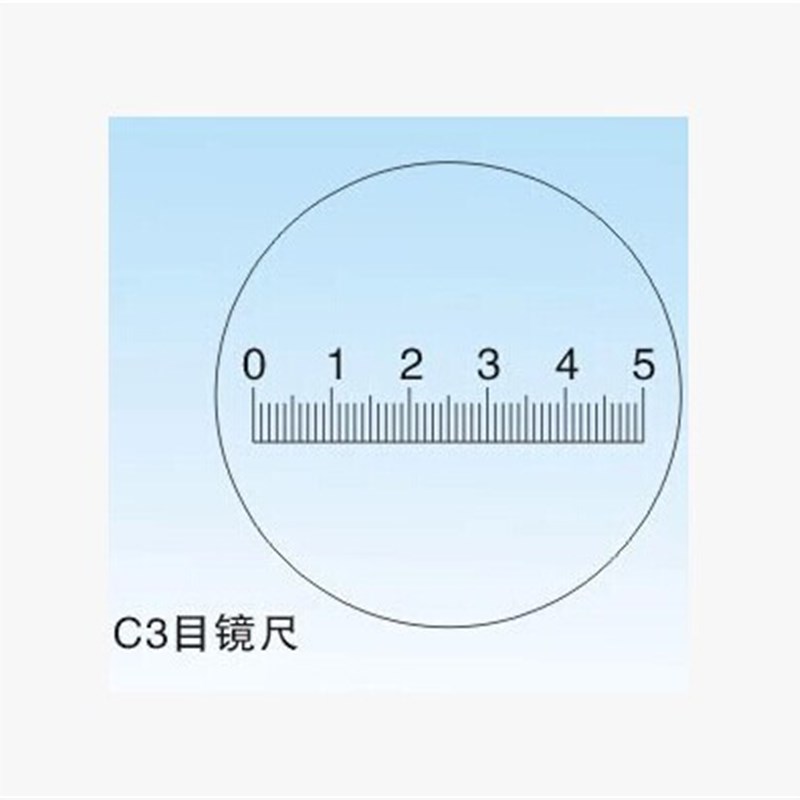 上海光学C3目镜测微尺/显微镜测微尺/一字目镜尺/目镜尺显微镜尺