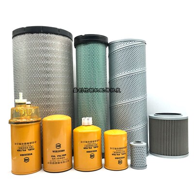 山重挖掘机GC208-8康明斯机油滤芯柴油空气油水液压回油保养配件