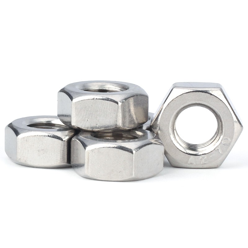 304不锈钢细牙反牙六角螺母反丝细扣螺丝帽M4M5M6M8M10M12M14-M52