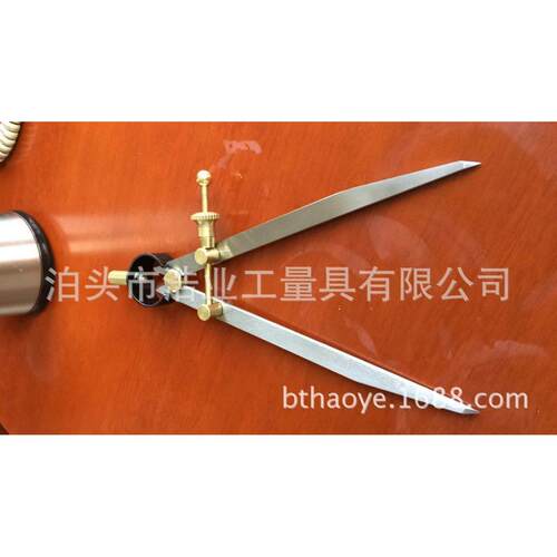 铜配件扁脚弹簧划规45681012寸间距规100 150 200 250 300快速