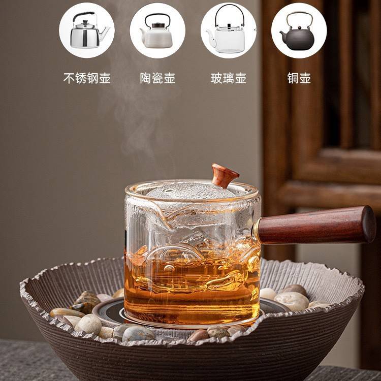 围炉煮茶电陶炉家用室内烧水全套茶壶玻璃壶煮茶器烤茶煮茶炉一套