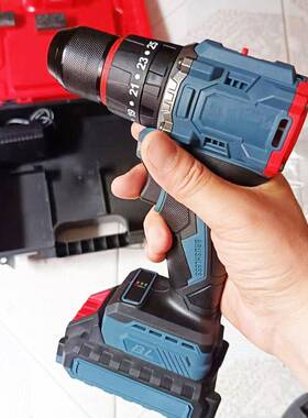 21V2000mA正反转快慢档25级扭力便携式手持无刷电机手电钻冲击钻