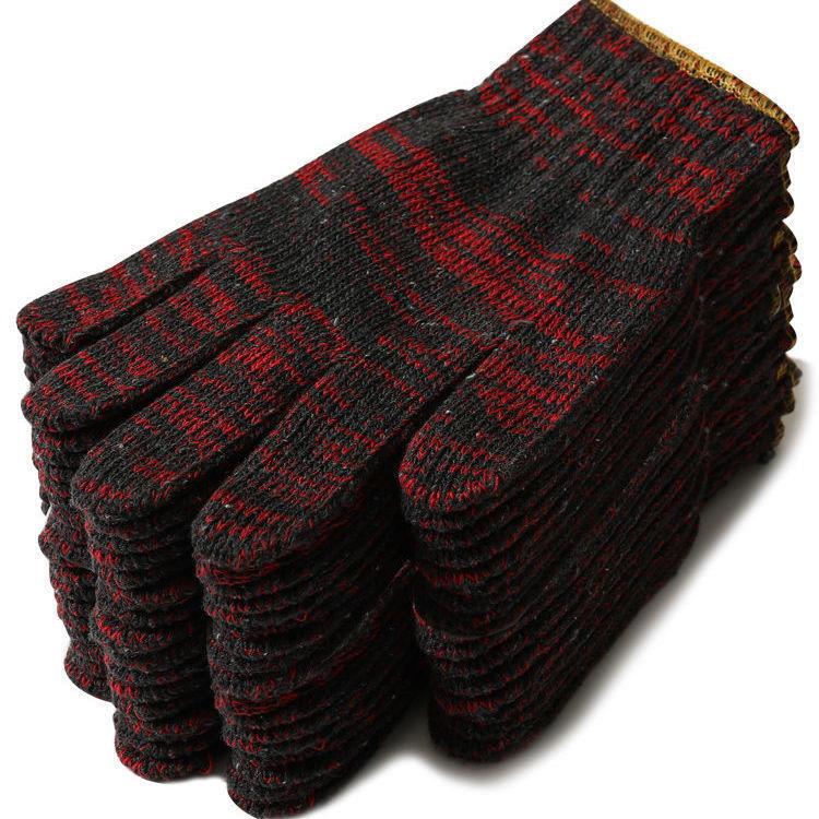 加厚耐磨棉纱劳保手套防滑工地劳动干活用机械修理工作线手套