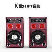 卡拉OK落地音响大功率双10寸重低音家用K歌无损音质灯光HIFI音箱