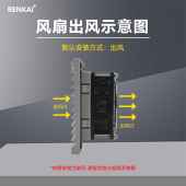 机柜散热风扇220V控制柜配电箱轴流式 风机百叶窗过滤器排风扇防尘