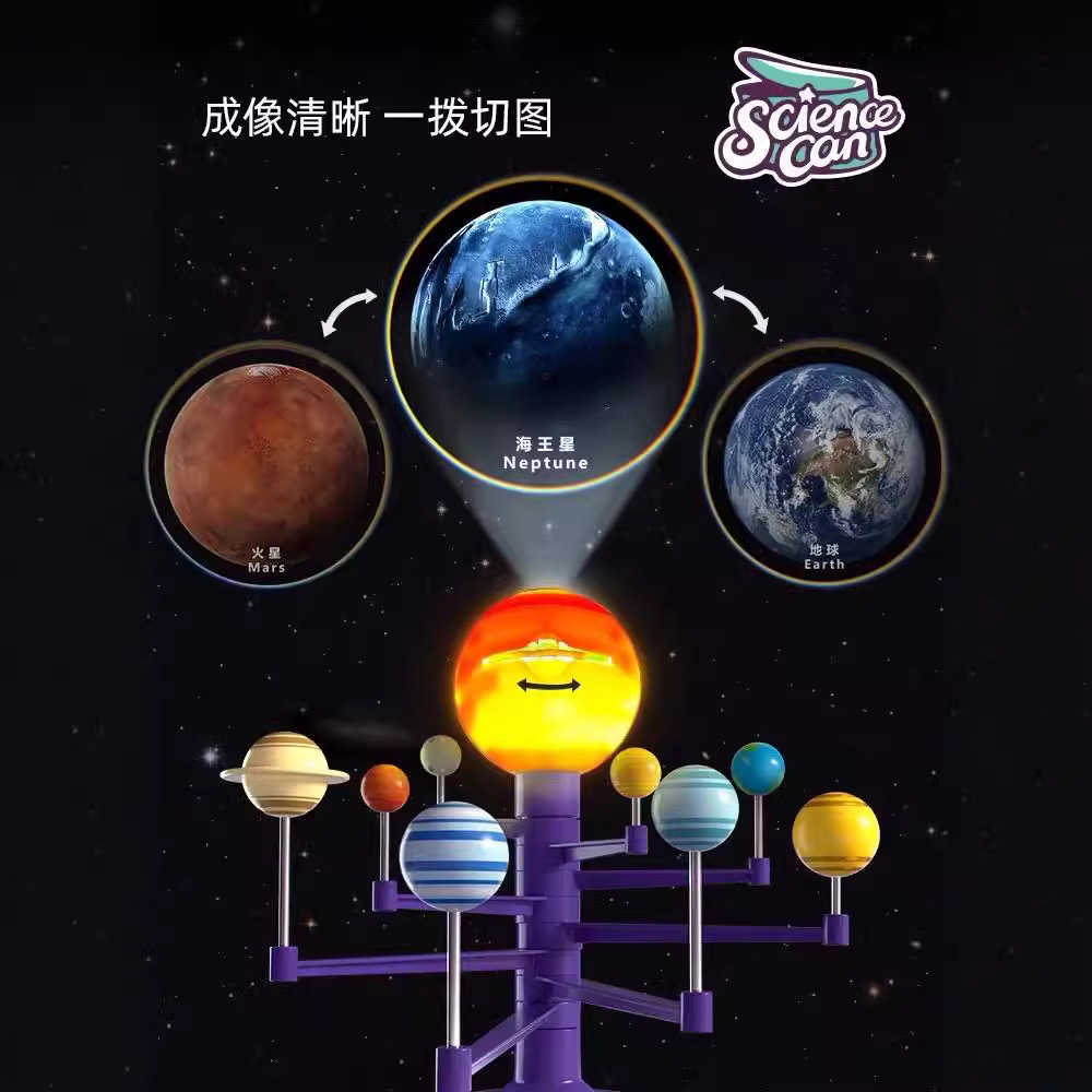 3D太阳系行星模型投影仪