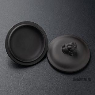 紫陶壶盖单盖紫陶杯盖紫陶壶盖一包半手工家用紫陶茶壶盖