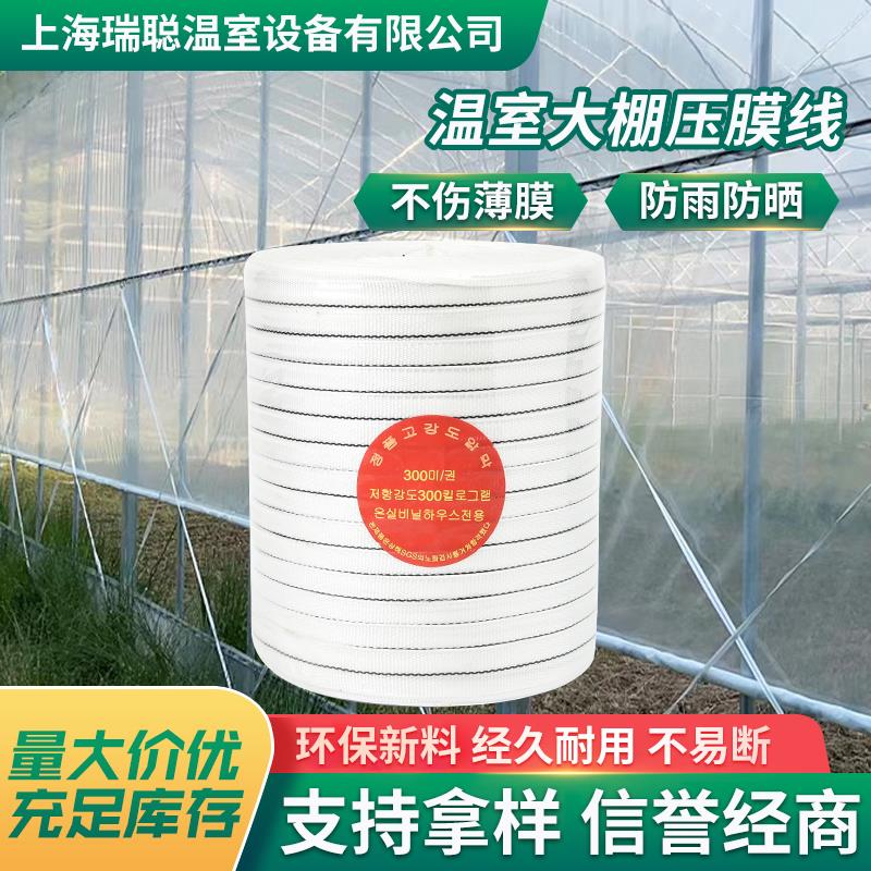 大棚压膜绳温室配件大全加厚抗老化耐磨压膜线压膜带防风绳子专用