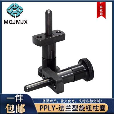 碳钢法兰型旋钮柱塞GN817.3分度销加长螺纹锁紧固定销IPFEX/IPFEY