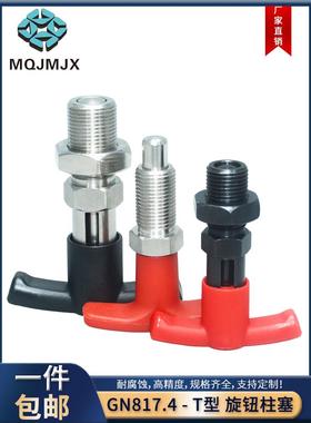 GN817.4T型手柄不锈钢旋钮柱塞XNTZ/XSTZ复位分度销弹簧螺纹销12