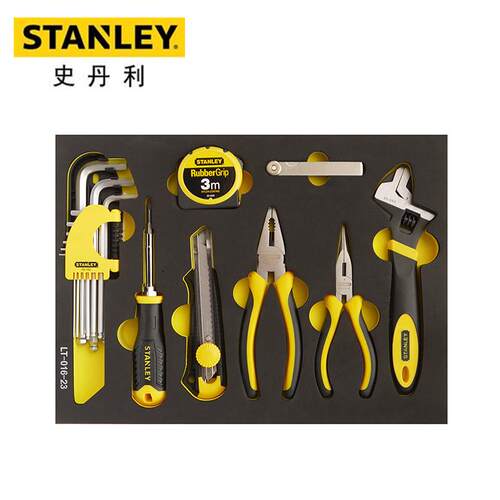Stanley 史丹利21件套紧固夹持测量工具托维修五金套装LT-016-23