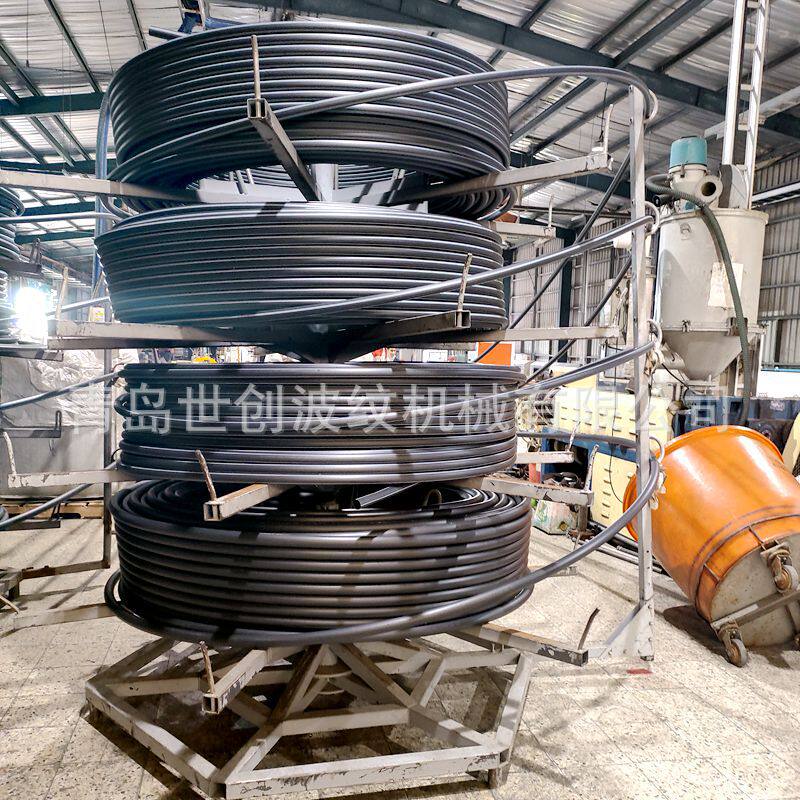 pe碳素螺旋管设备cod多通道穿线管生产线世创波纹塑料管材设备