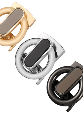 日本品质合金自动扣皮带腰带头 男士配饰亚克力片扣LY36-24996