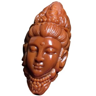 速发橄榄核单籽雕刻财神观音单颗吊坠挂件扣车挂把件佛头集合