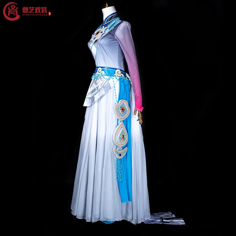 速发藏族舞蹈裙装演出服藏款西新民族衣服天浴舞大摆服服饰表演