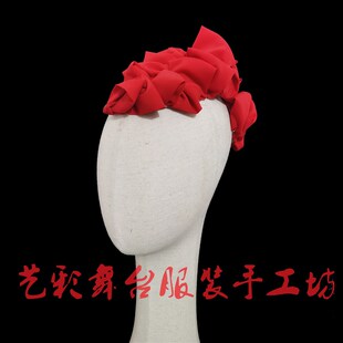 速发溯龙舞蹈头饰古典艺海秧歌抬跃王扇舞胶州秧歌舞考群舞头饰