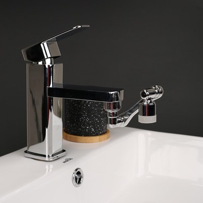 速发机械臂向延多器可旋转水嘴洗功盆伸脸能起泡接头防溅神器