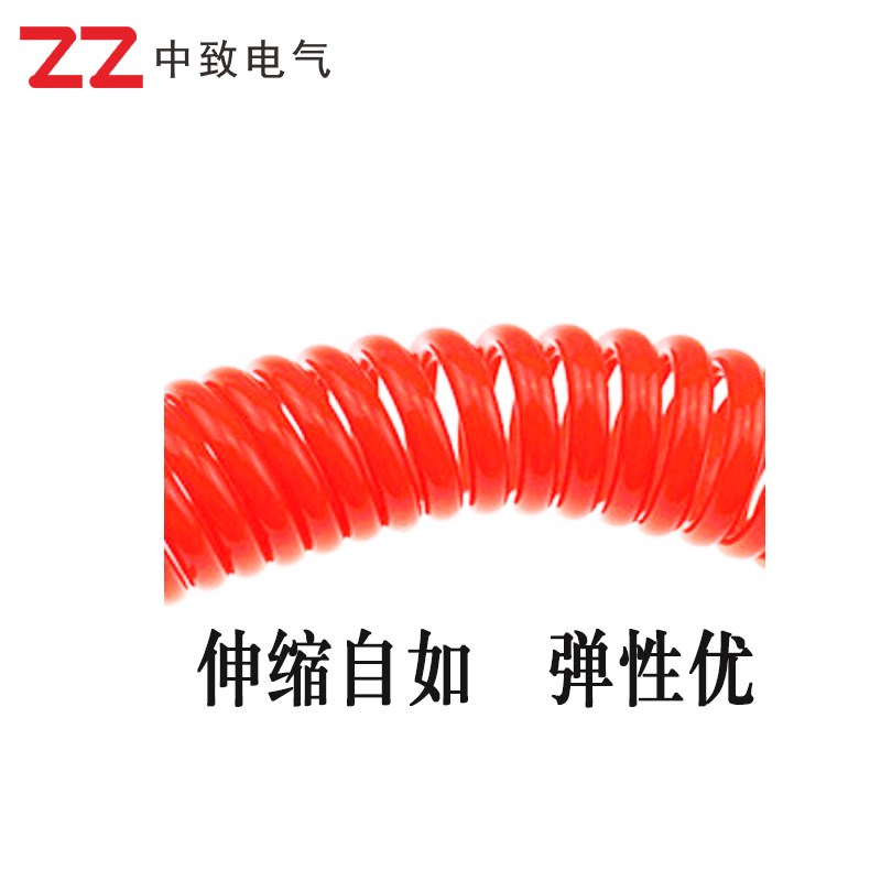 速发PU8*5mm弹簧气管气泵软管空压机气动高压螺旋风管伸缩汽管带