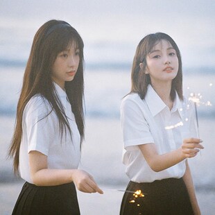 速发白秋冬季长袖学院学穿搭小个子白色上衣风生打底衬衣jk内搭