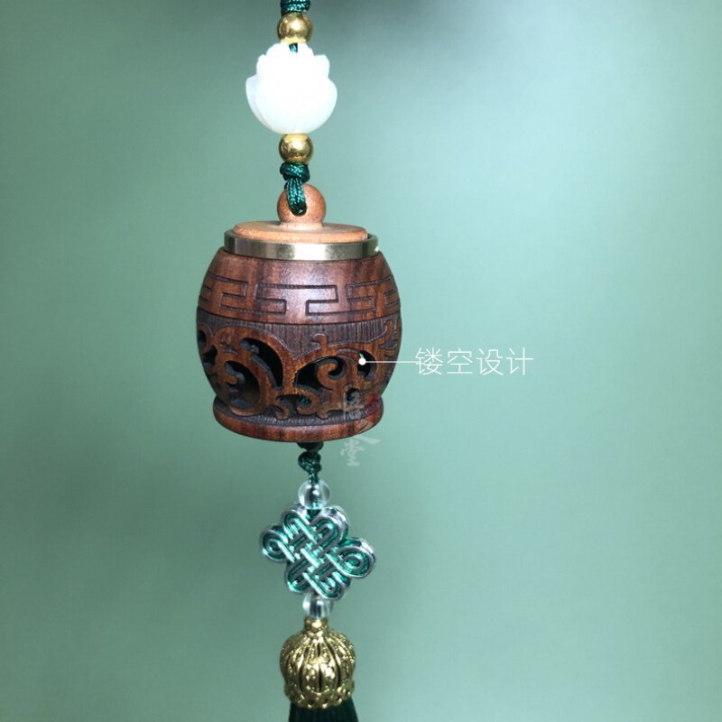 速发古典莲花香囊车挂雕花镂空菩堤挂件手机挂饰礼品