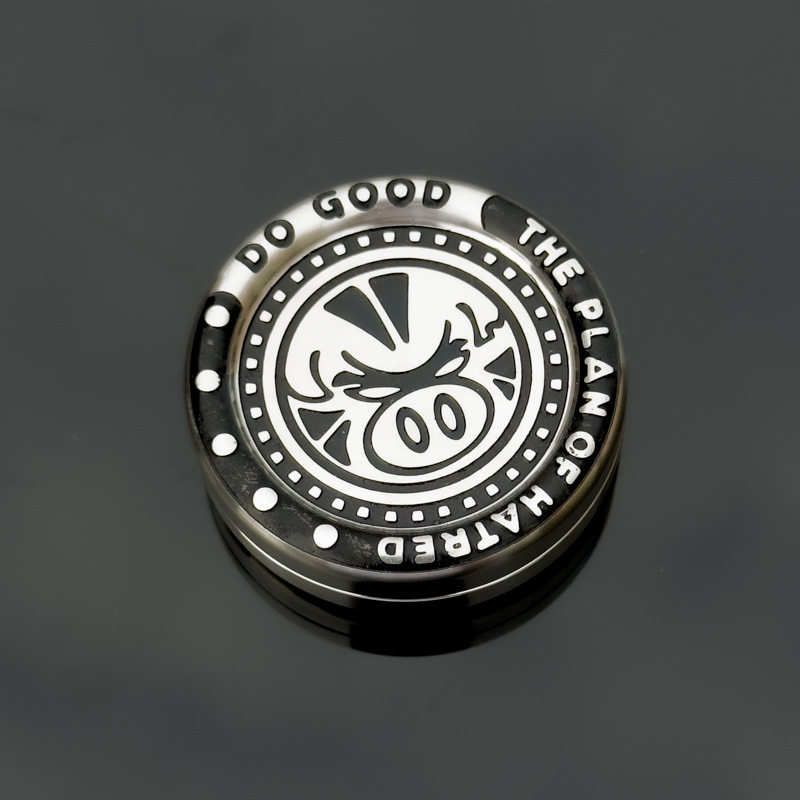 抖音热卖edc解减压玩具金属啪啪币推牌fidget slider盲盒搭配