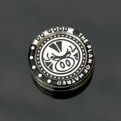 edc解压减压玩具金属啪啪币推牌