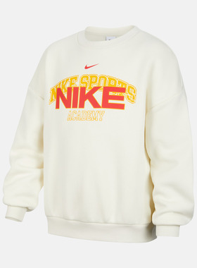 NIKE耐克大童运动休闲字母印花针织圆领套头衫卫衣IO7826-047