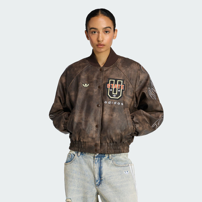 adidas阿迪达斯三叶草女子复古运动休闲棉服外套KF2307