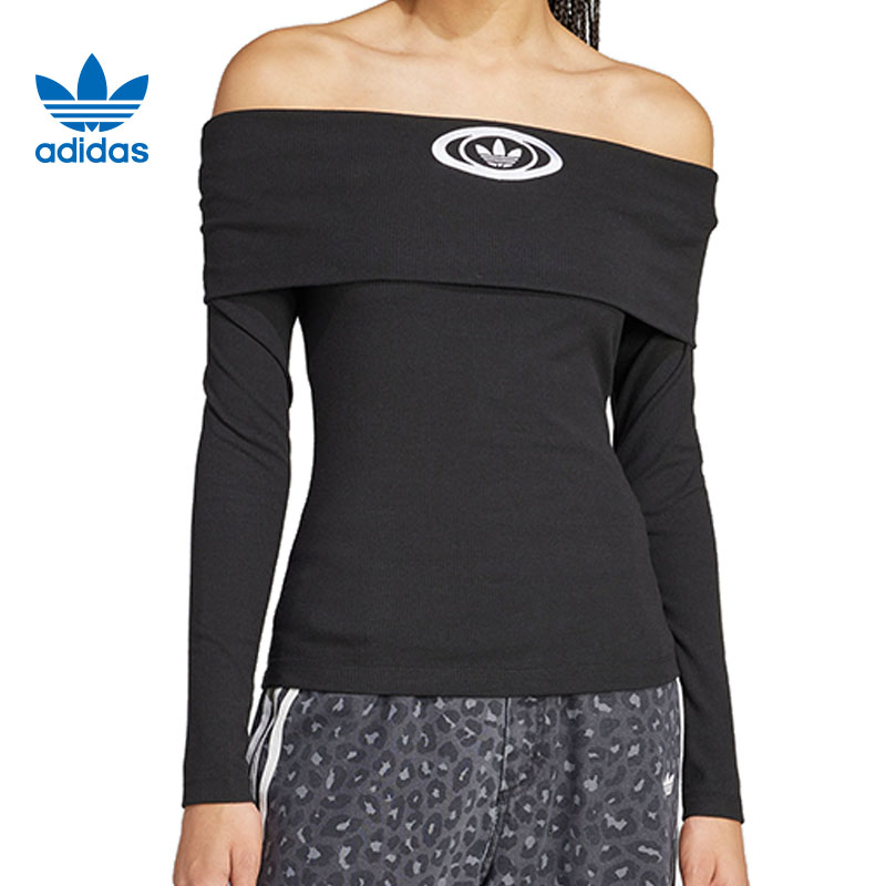 adidas阿迪达斯三叶草女子运动休闲长袖T恤KA2690