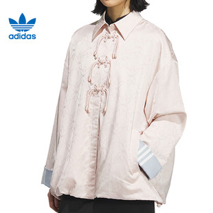 adidas阿迪达斯三叶草女子运动健身夹克外套KB6408