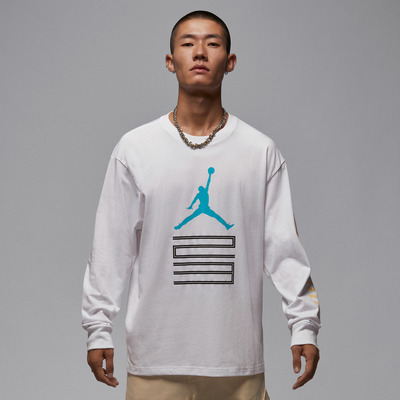 NIKE耐克男子jordan运动训练休闲圆领长袖T恤IM6508-100