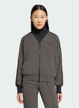 adidas阿迪达斯三叶草女子运动休闲梭织立领夹克外套JY3523