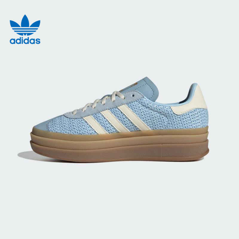 adidas阿迪达斯三叶草男女鞋GAZELLE BOLD W运动休闲鞋JS3899
