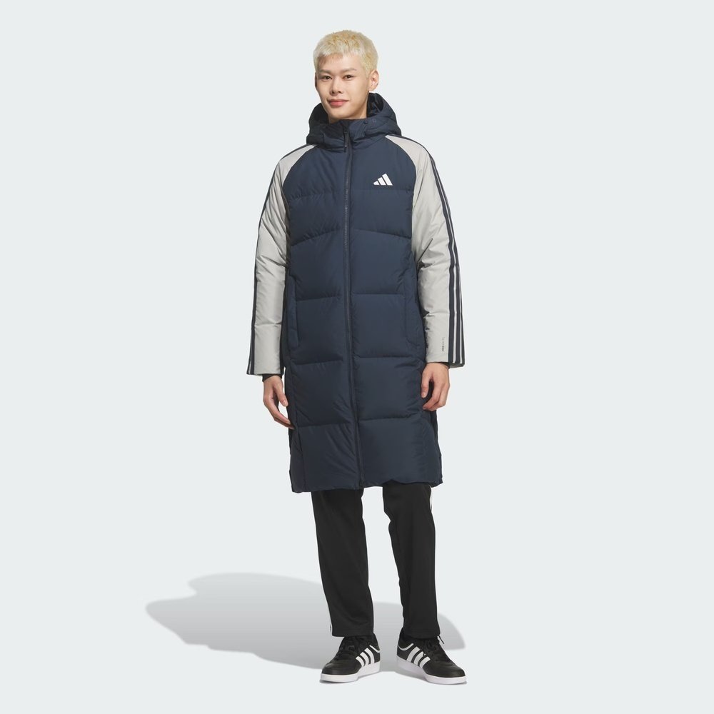 adidas阿迪达斯男子3S CB Long Down运动休闲羽绒服KQ5494