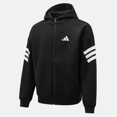 adidas阿迪达斯男子M FI 3S FZ运动健身夹克外套JD4827