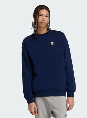 adidas阿迪达斯男子运动训练休闲圆领套头衫卫衣JW8520