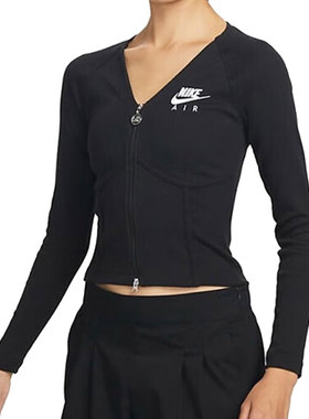 NIKE耐克女子Women's Long-Sleeve Zip针织运动长袖T恤FD2377-010
