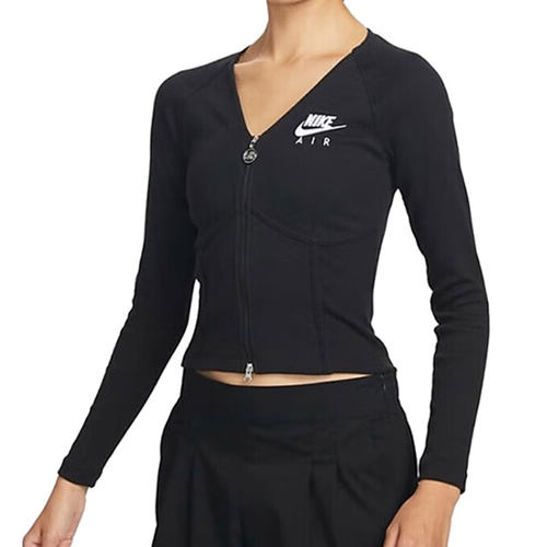 NIKE耐克女子Women's Long-Sleeve Zip针织运动长袖T恤FD2377-010