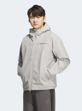 adidas阿迪达斯男子运动训练休闲连帽夹克外套KG5179